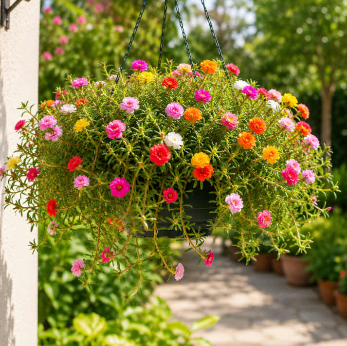 Moss Rose Hanging