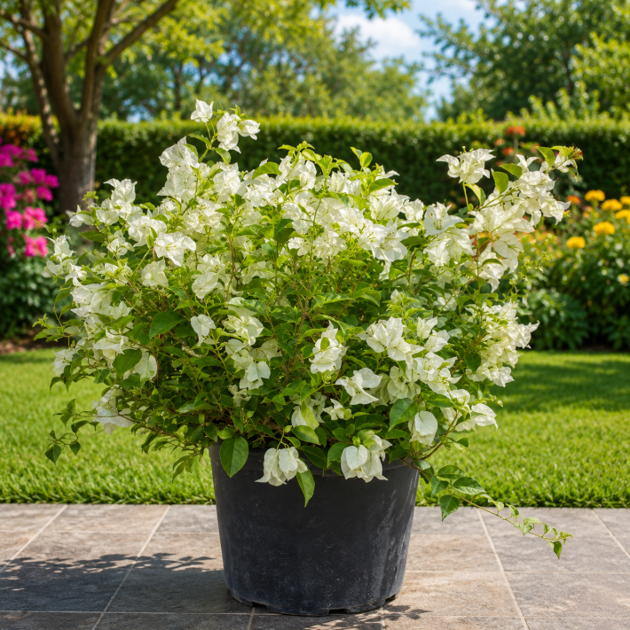 Bougainvillea White Bushy