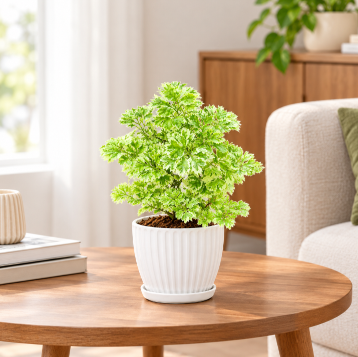 Aralia White Green Mini