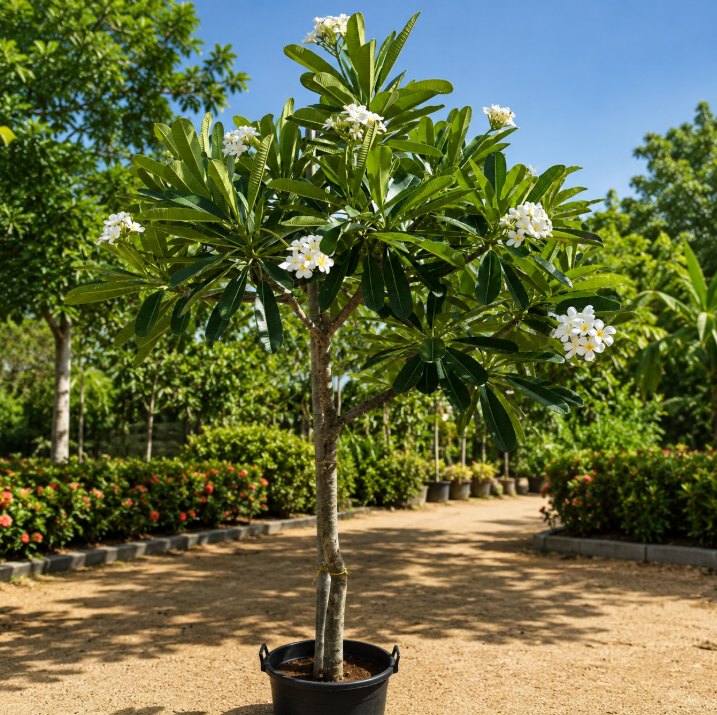 White Plumeria Tree