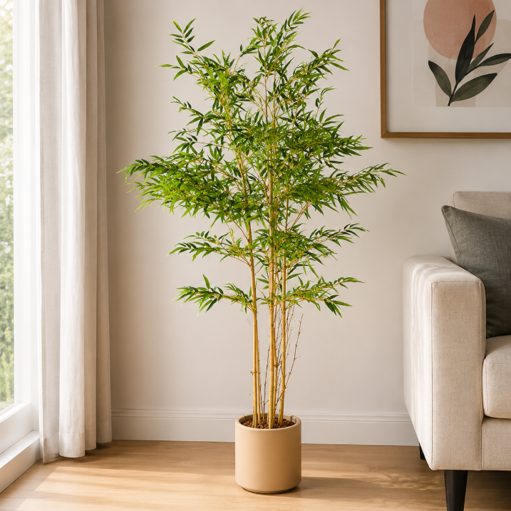 Artificial Bamboo Plant With Natural Dried Stems