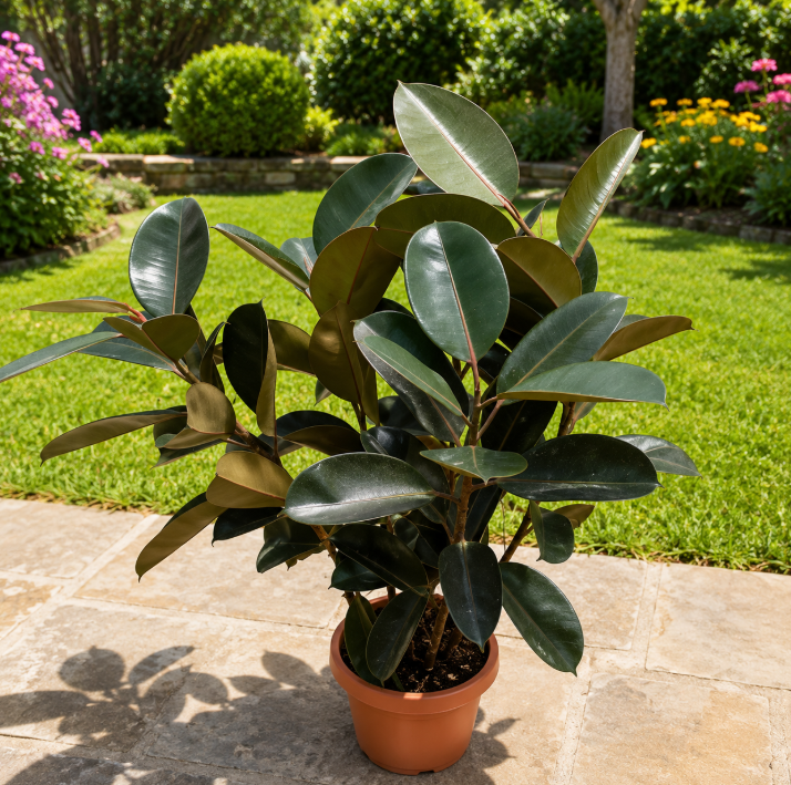 Ficus elastica Abidjan – Rubber Plant Outdoor