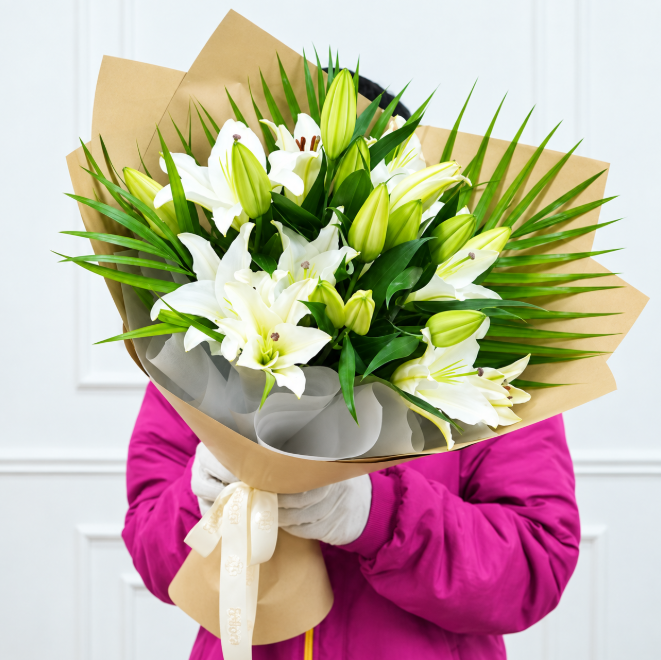 White Lily Bouquet