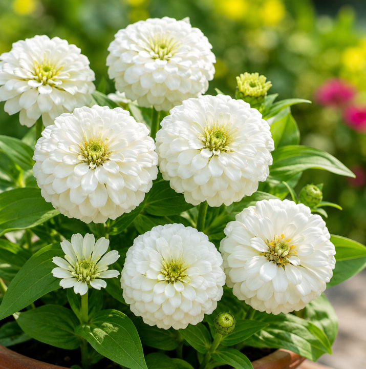 Zinnia White Color Seeds