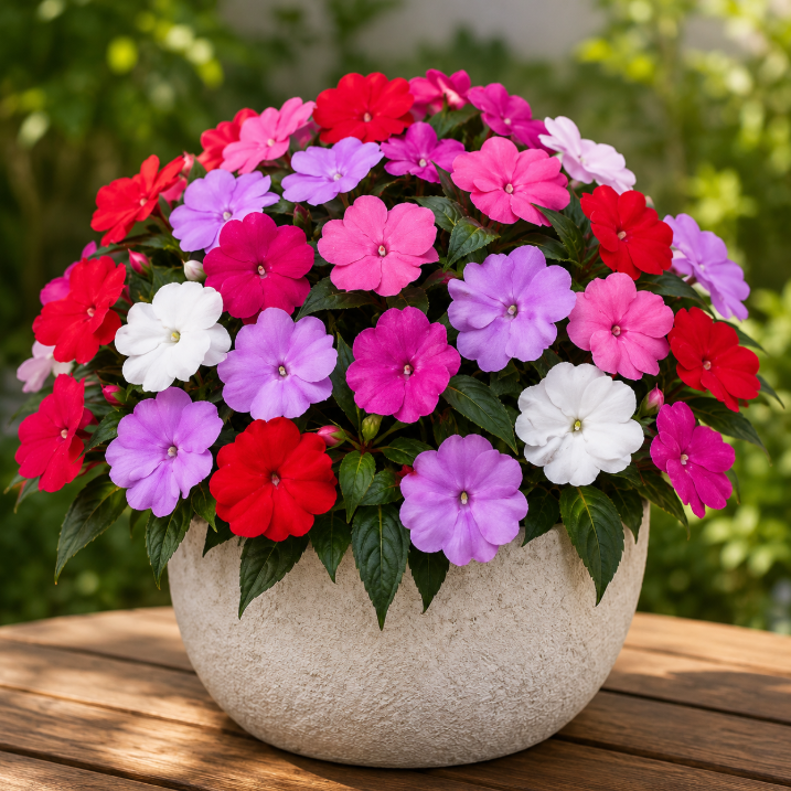 Busy Lizzie Mix color Seeds